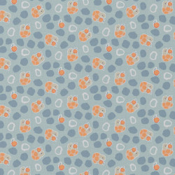 Coated  Cotton BEKKOU Blue / Orange